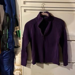 purple cot sweater